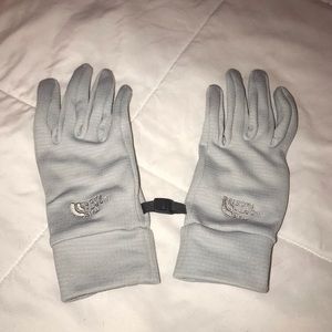 The North Face gloves, gray, small